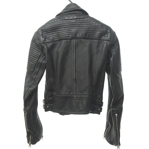 バーバリーブリット BURBERRY BRIT ダブル ライダース ラムレザー  