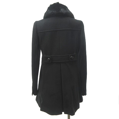 バーバリーブルーレーベル BURBERRY BLUE LABEL ラビットファー付き  