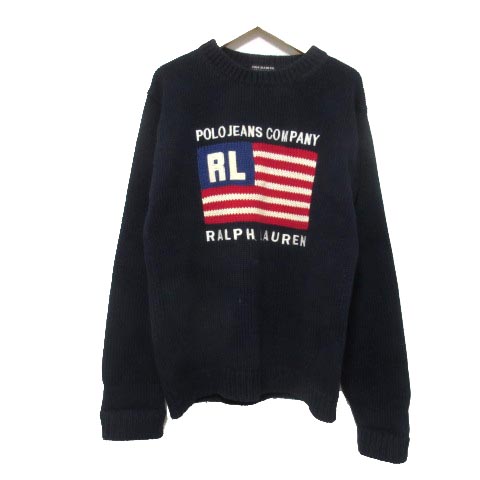ポロジーンズ ラルフローレン POLO JEANS 星条旗 ニット セーター 