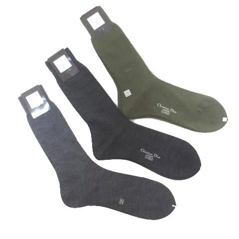 未使用品 クリスチャンディオール Christian Dior MONSIEUR 靴下 5点 