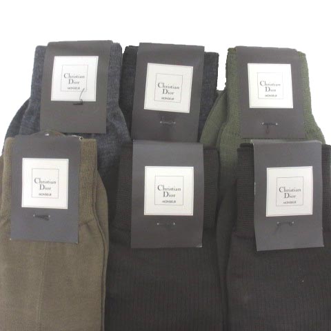 未使用品 クリスチャンディオール Christian Dior MONSIEUR 靴下 5点