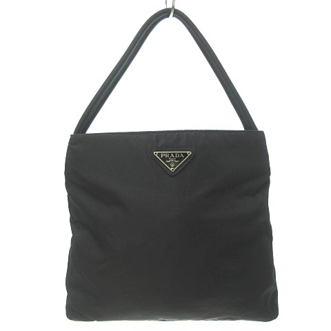 プラダ PRADA 三角ロゴプレート ナイロン ハンドバッグ トートバッグ  