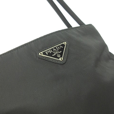 プラダ PRADA 三角ロゴプレート ナイロン ハンドバッグ トート