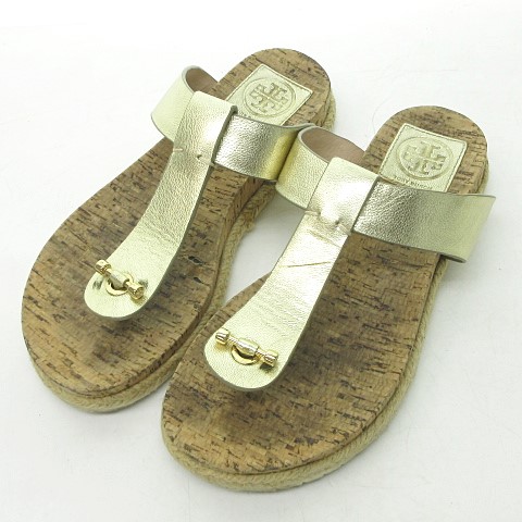 トリーバーチ TORY BURCH トングサンダル コルク レザー ロープ 軽量 