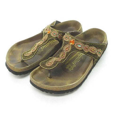 【超美品】BIRKENSTOCK パピリオサンダル24.5~25㌢ダークブラウン 楽天市場】ビルケンシュトック サンダル パピリオ メリー リング