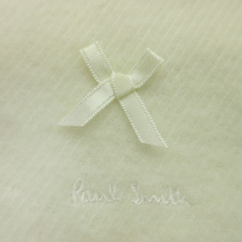 ポールスミス PAUL SMITH マフラー ストール フリンジ リボン付き ロゴ