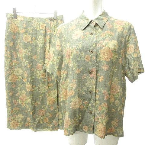 バーバリーズ Burberrys 美品 ヴィンテージ 花柄 セットアップ シャツ  