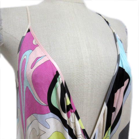 エミリオプッチ EMILIO PUCCI プッチ柄 ワンピース キャミ ひざ丈