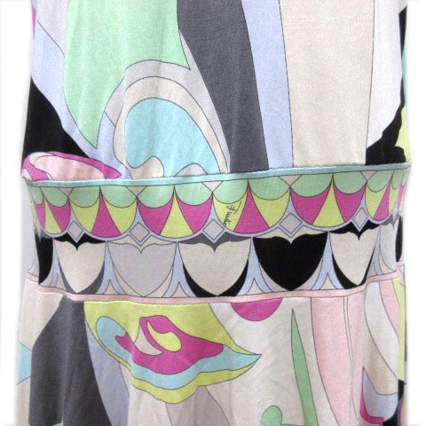 エミリオプッチ EMILIO PUCCI プッチ柄 ワンピース キャミ ひざ丈