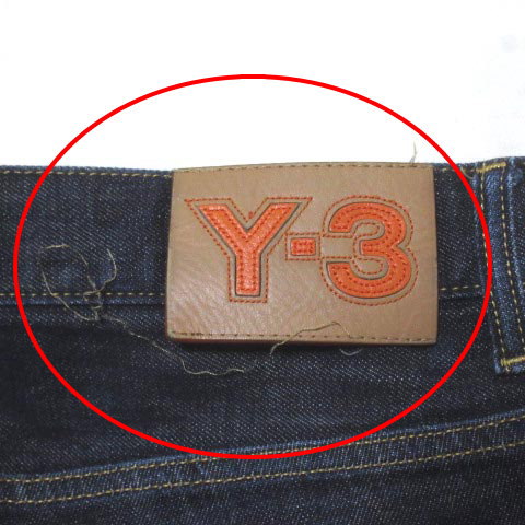 Y-3 ストライプデザイン デニム ワイスリー Y-3 デニム パンツ ジーンズ ボタンフライ スリー