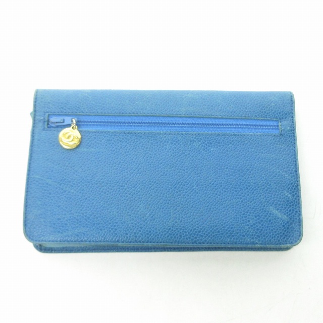 シャネル CHANEL ジャンク ココマーク 財布 キャビアスキン イタリア製 