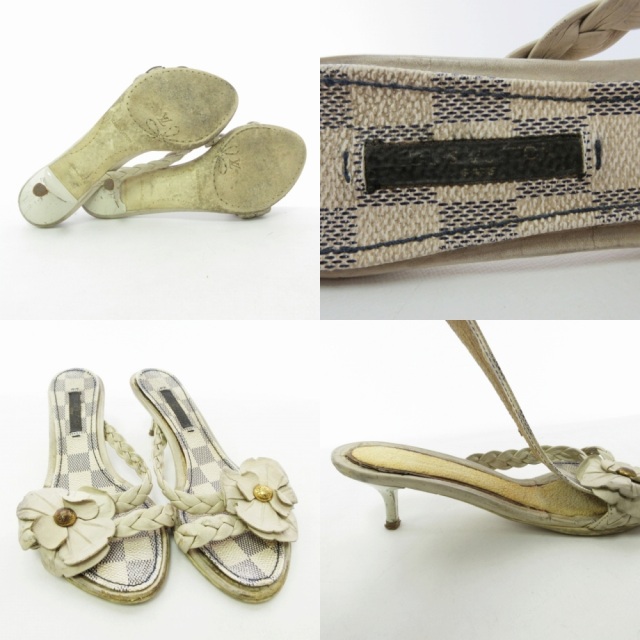 ルイヴィトン LOUIS VUITTON ダミエアズール サンダル ミュール 