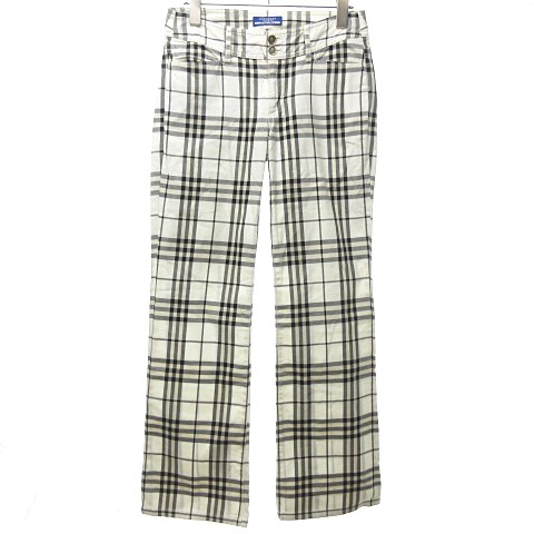 バーバリーブルーレーベル チェックパンツ 良好 BURBERRY BLUE LABEL  