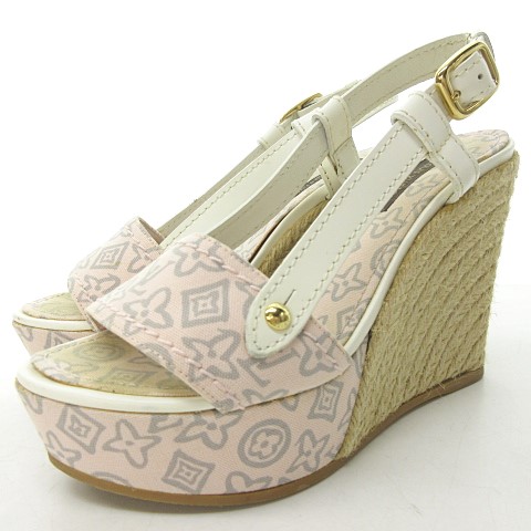 ✰ルイヴィトン✰モノグラム柄 ウェッジソールサンダル（ルイヴィトン  