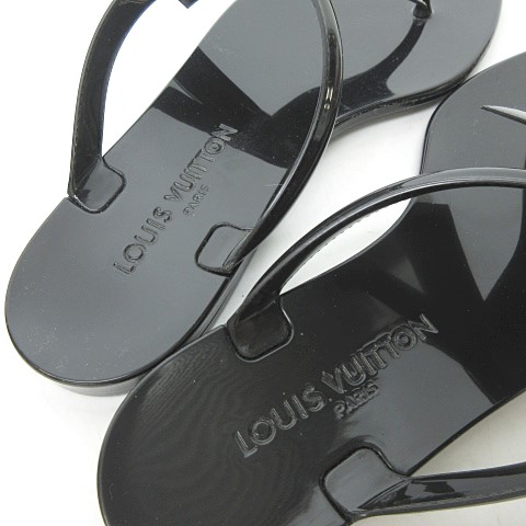 ルイヴィトン LOUIS VUITTON 美品 シースターライン ラバー サンダル 