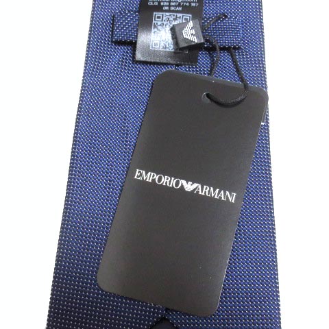 未使用品 エンポリオアルマーニ EMPORIO ARMANI ネクタイ ネイビー