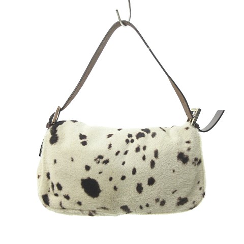 フェンディ FENDI マンマバケット ダルメシアンプリント ボア ファー  