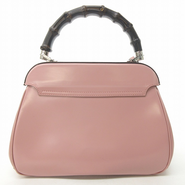 グッチ GUCCI バンブー レディロック ハンドバッグ トップハンドル 