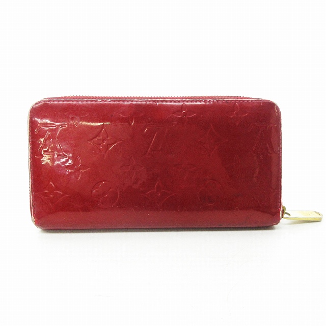 ルイヴィトン LOUIS VUITTON M90200 ヴェルニ ジッピーウォレット 長 