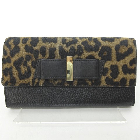 ケイトスペード KATE SPADE レオパード柄 ロングウォレット 長財布 