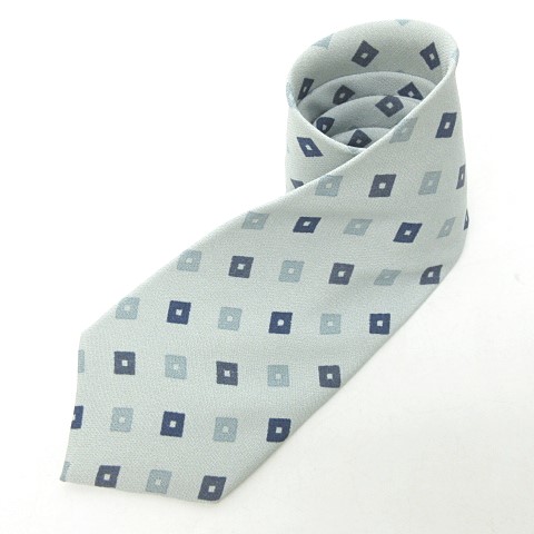 【新品未使用】アルマーニコレツォーニ ネクタイ シルバー・水色 ドット 光沢感 新品未使用】アルマーニコレツォーニ ネクタイ シルバー・水色 ドット