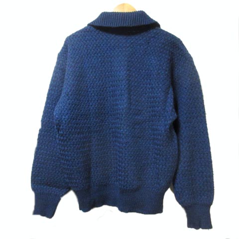 エンポリオアルマーニ EMPORIO ARMANI ハーフジップ ニットセーター 青 