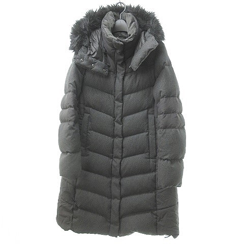 ザノースフェイス THE NORTH FACE ロングダウンコート ツイード ロゴ 