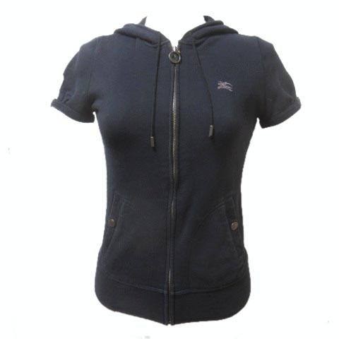 BURBERRY BLUE LABELレディース ブラックパーカー ノバチェック