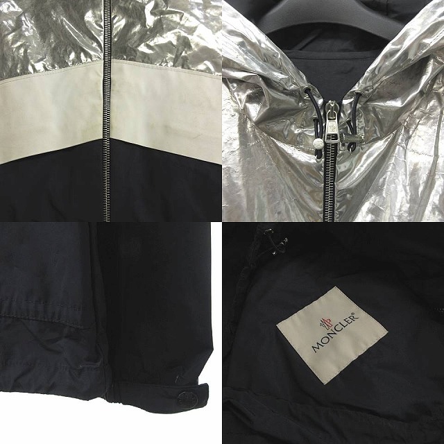 モンクレール MONCLER QUINIC GIUBBOTTO メタリック フード ジャケット 