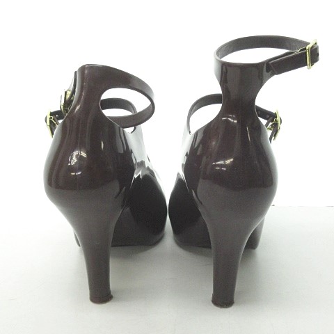 【美品】ヴィヴィアンウエストウッド×メリッサ パンプス 黒 ゴールド 23.5 アングロマニア ANGLOMANIA メリッサ melissa コラボ パンプス