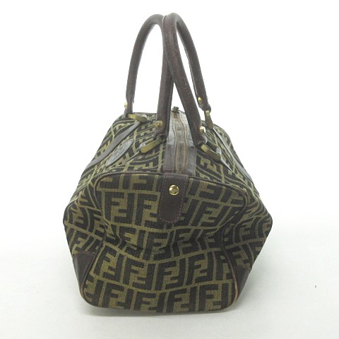 フェンディ FENDI ヴィンテージ ズッカ柄 ミニ ボストン バッグ FFロゴ 
