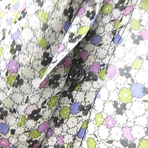 ボッテガヴェネタ BOTTEGA VENETA フラワー プリント ボウタイ シャツ  