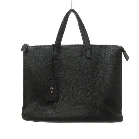 フェンディ FENDI セレリア トートバッグ レザー 皮革 黒 ブラック  