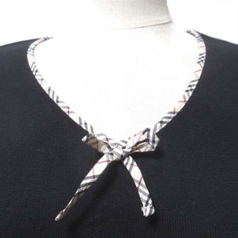 BURBERRY BLUE LABEL コットンニット ノバチェックリボン BURBERRY  