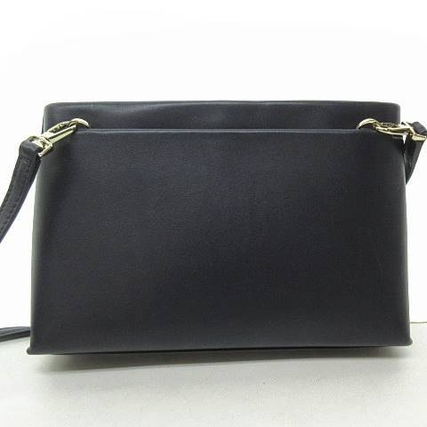 ポールスミス PAUL SMITH 極美品 刺繍 レザー ショルダーバッグ クロス 