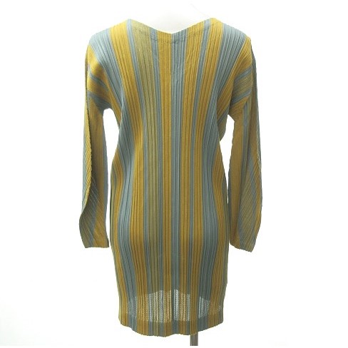 PLEATS PLEASE イッセイミヤケ ストライプ 下回る チュニック