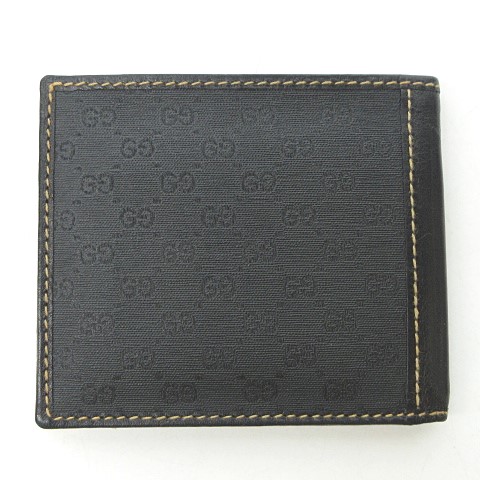 グッチ GUCCI オールドグッチ マイクロGG 財布 折りたたみ 二つ折り  