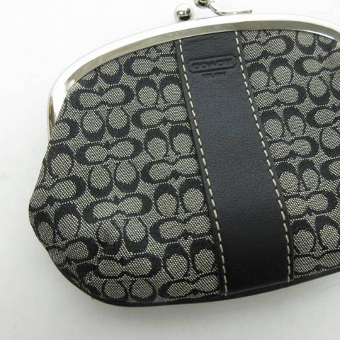 コーチ COACH ミニシグネチャー がま口 財布 コインケース 小銭入れ 