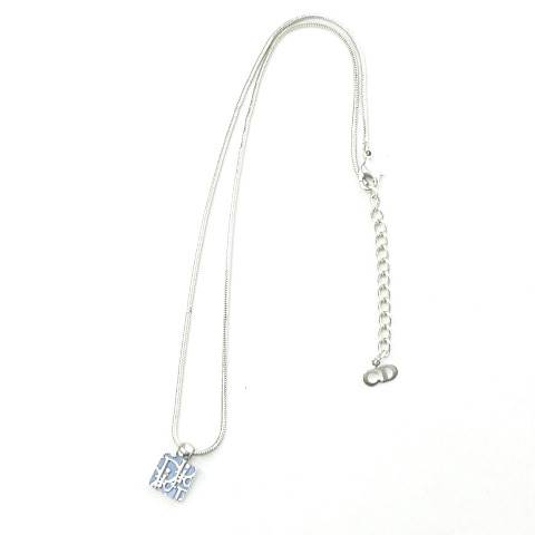 クリスチャンディオール Christian Dior ネックレス トロッター柄 ロゴ 