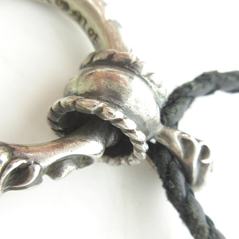 クロムハーツ CHROME HEARTS スクロールバンドリング タイニーレザー