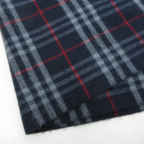 新品　バーバリーズ　ノバチェック　イギリス製　ウール　ショール　マフラー BURBERRY - バーバリーズ ラムウール ショートマフラー 長さ