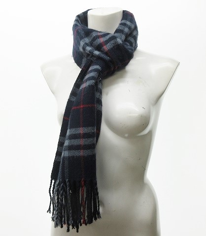 最終価格！新品 バーバリーBurberry's ノバチェック マフラー　ネイビー バーバリーズ Burberrys ノバチェック マフラー ストール