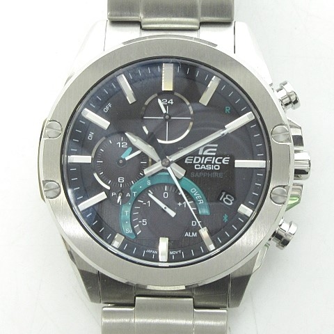 カシオ CASIO 美品 EDIFICE EQB-1000YD-1AJF タフソーラー クロノ 