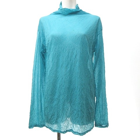 イッセイミヤケ ISSEY MIYAKE シワ加工 ハイネック カットソー Tシャツ 