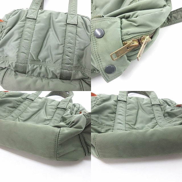【廃盤品】PORTER TANKER mini Boston bag S カーキ ポーター PORTER タンカー TANKER BOSTON BAG S ミニボストン