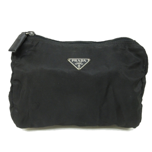 プラダ PRADA 三角プレート コスメポーチ パーティーバッグ ナイロン  