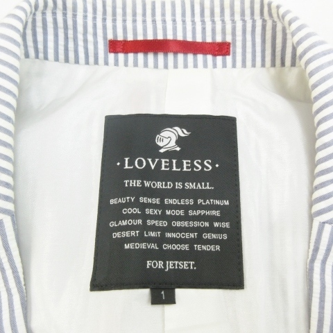 ラブレス LOVELESS シアサッカー テーラードジャケット ブレザー 