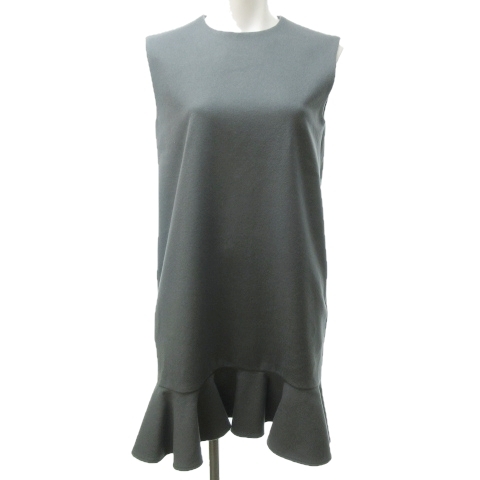 ヨーコチャン YOKO CHAN 美品 近年モデル ワンピース ウール 裾フレア  