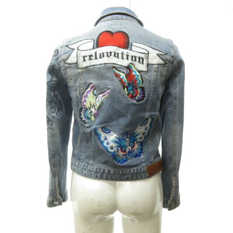 ザディグ エ ヴォルテール ZADIG & VOLTAIRE 刺繍 デニムジャケット G  