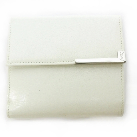 イヴサンローラン YVES SAINT LAURENT 二つ折り財布 ウォレット レザー 